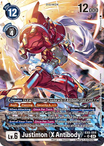 Justimon (X Antibody) [EX8-054] (Alternate Art) [Chain of Liberation] | Devastation Store