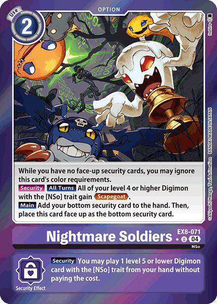 Nightmare Soldiers [EX8-071] (Limited Foil) [Chain of Liberation] | Devastation Store