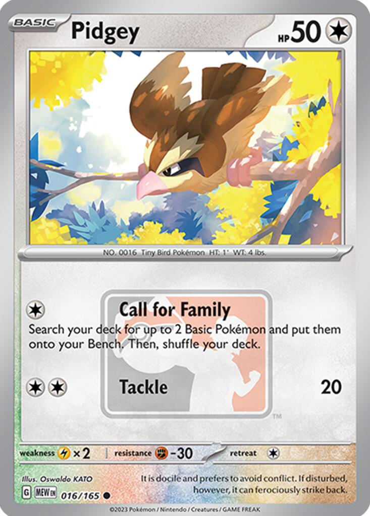 Pidgey (016/165) [League & Championship Cards] | Devastation Store