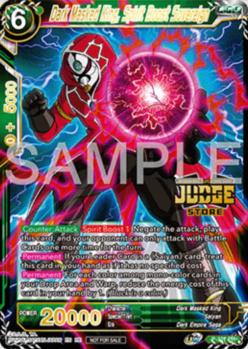 Dark Masked King, Spirit Boost Sovereign (Judge Pack Vol.16) (Store) (P-321) [Judge Promotion Cards] | Devastation Store