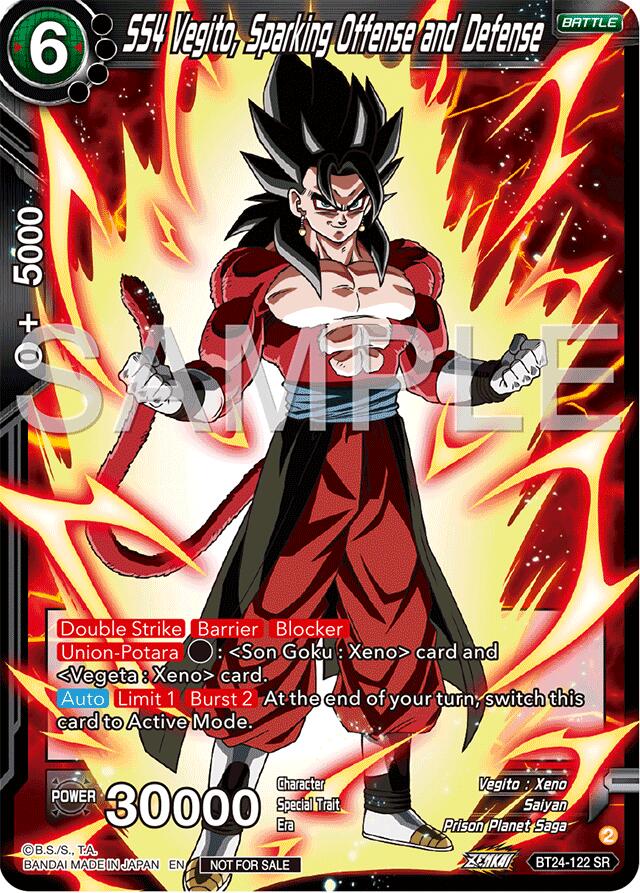 SS4 Vegito, Sparking Offense and Defense (Championship 2024 Finals Pack) (BT24-122) [Tournament Promotion Cards] | Devastation Store