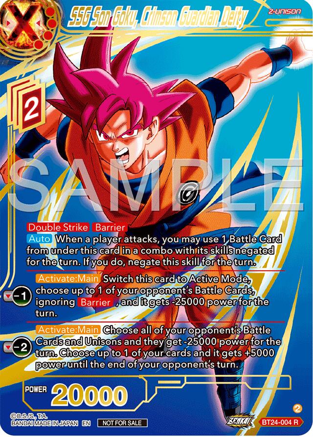 SSG Son Goku, Crimson Guardian Deity (Championship 2024 Finals Zenkai Pack) (Gold Stamped) (BT24-004) [Tournament Promotion Cards] | Devastation Store