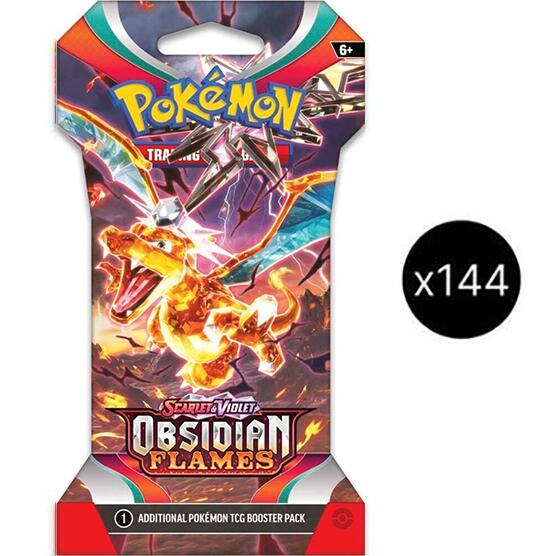Scarlet & Violet: Obsidian Flames - Sleeved Booster Pack Case | Devastation Store