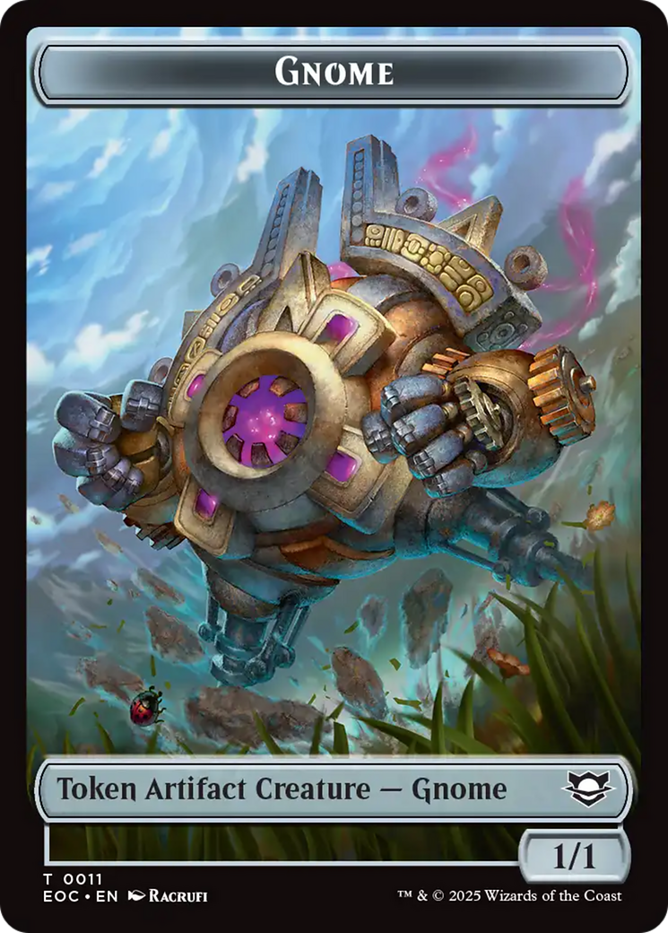 Elemental (0008) // Gnome Double-Sided Token [Edge of Eternities Commander Tokens] | Devastation Store