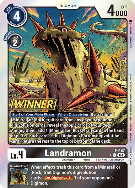 Landramon [P-167] (Store Tournament 2025 Vo.1 Winner Pack) [Promotional Cards] | Devastation Store