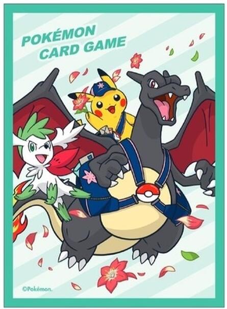 Card Sleeves - Shaymin & Charizard & Pikachu, Special Delivery (64-Pack) (Pokemon Center Japan Exclusive) | Devastation Store