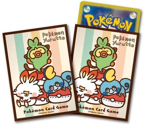 Card Sleeves - Yurutto Chilling with Cushions (64-Pack) (Pokemon Center Japan Exclusive) | Devastation Store