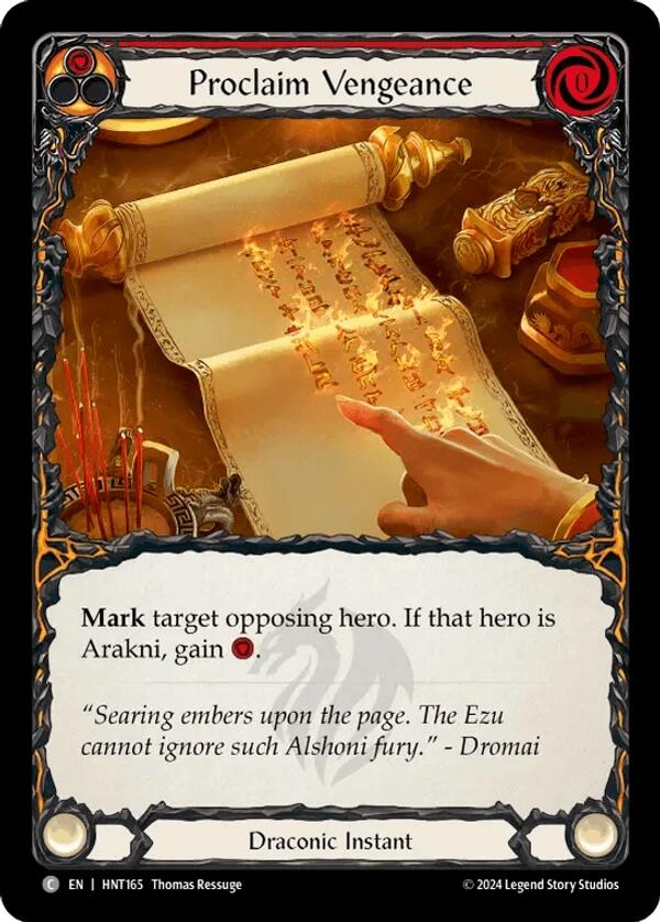 Proclaim Vengeance [HNT165] (The Hunted)  Rainbow Foil | Devastation Store