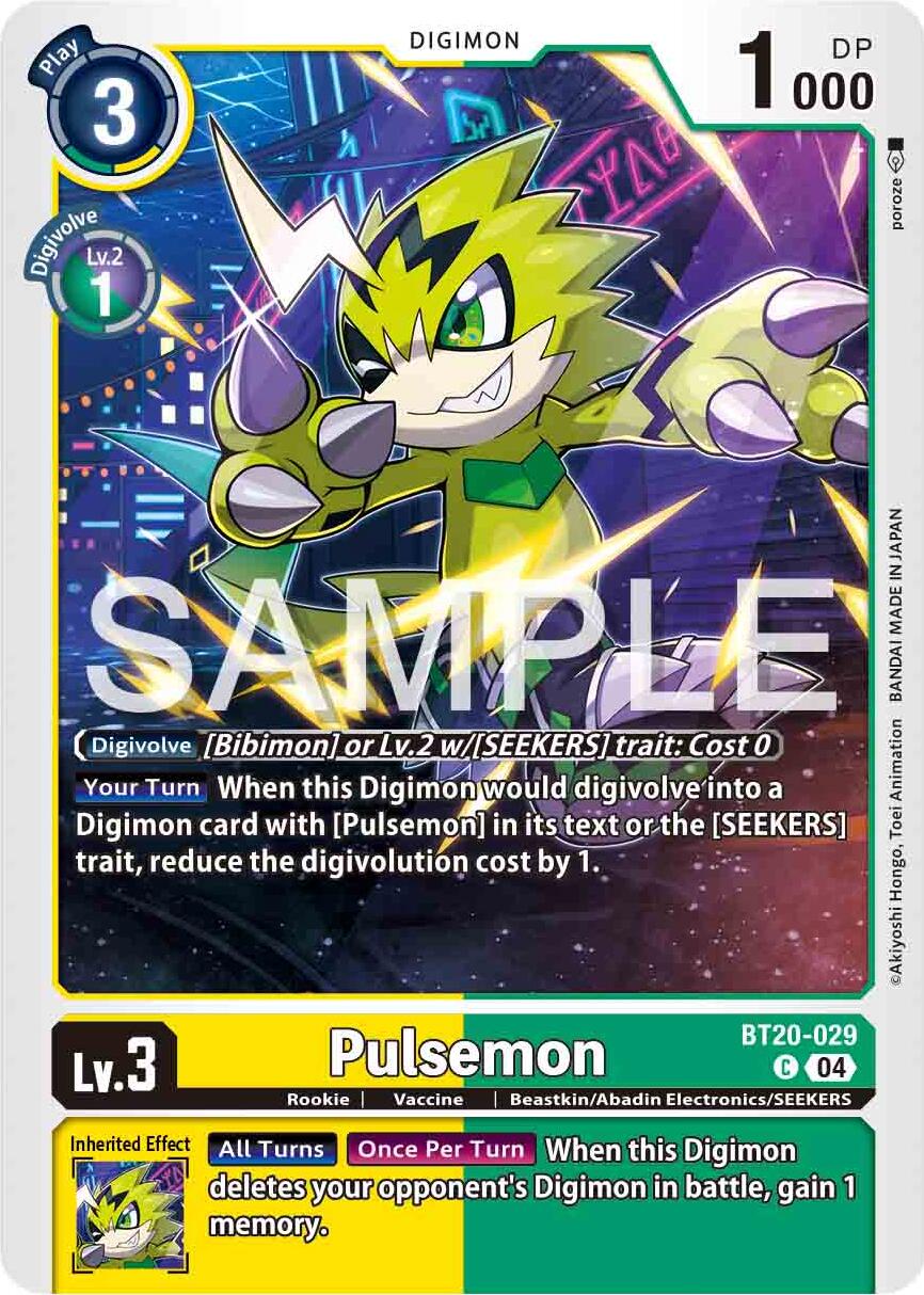 Pulsemon [BT20-029] [Release Special Booster Ver.2.0] | Devastation Store