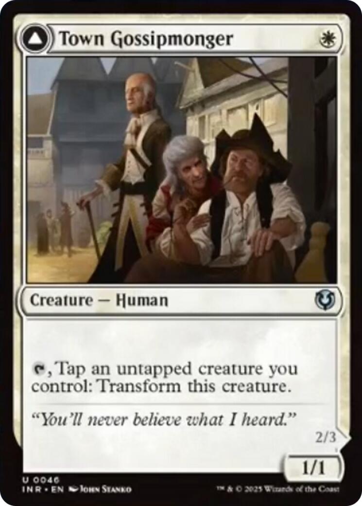 Town Gossipmonger // Incited Rabble [Innistrad Remastered] | Devastation Store