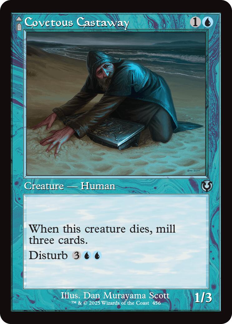 Covetous Castaway // Ghostly Castigator (Retro Frame) [Innistrad Remastered] | Devastation Store