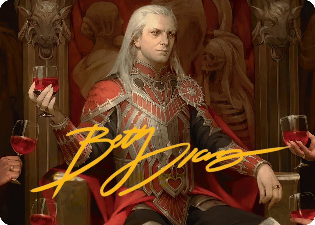 Edgar Markov Art Card (Gold-Stamped Signature) [Innistrad Remastered Art Series] | Devastation Store