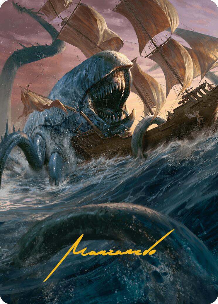 Hullbreaker Horror Art Card (Gold-Stamped Signature) [Innistrad Remastered Art Series] | Devastation Store