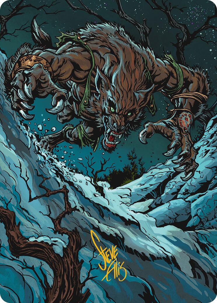 Ravager of the Fells Art Card (Gold-Stamped Signature) [Innistrad Remastered Art Series] | Devastation Store