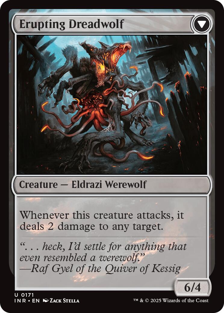 Smoldering Werewolf // Erupting Dreadwolf [Innistrad Remastered] | Devastation Store
