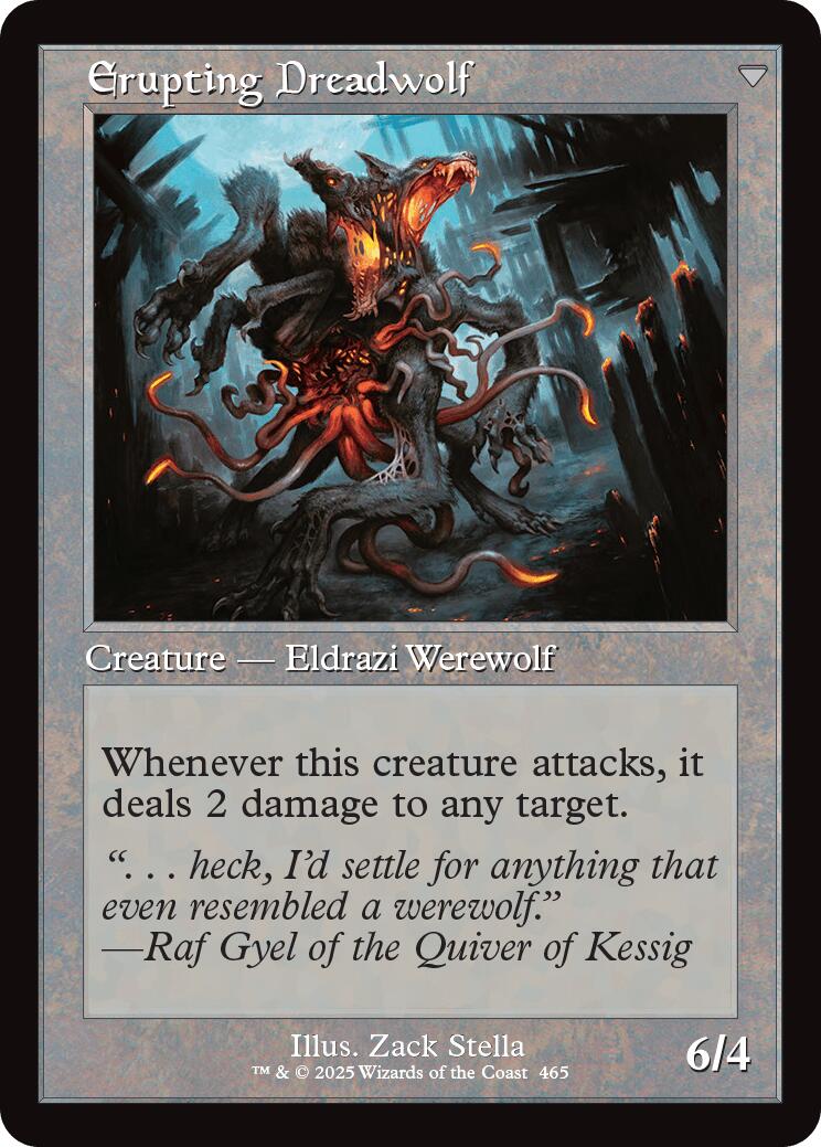 Smoldering Werewolf // Erupting Dreadwolf (Retro Frame) [Innistrad Remastered] | Devastation Store