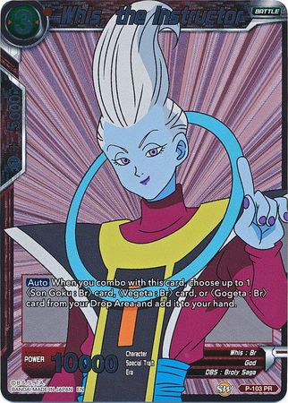 Whis, the Instructor (P-103) [Promotion Cards] | Devastation Store