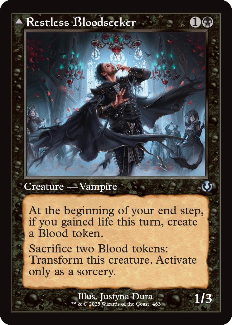 Restless Bloodseeker // Bloodsoaked Reveler (Retro Frame) [Innistrad Remastered] | Devastation Store