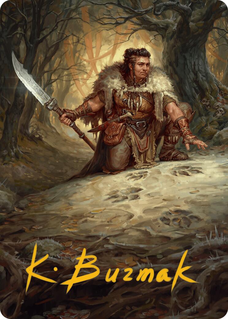 Tireless Tracker Art Card (Gold-Stamped Signature) [Innistrad Remastered Art Series] | Devastation Store