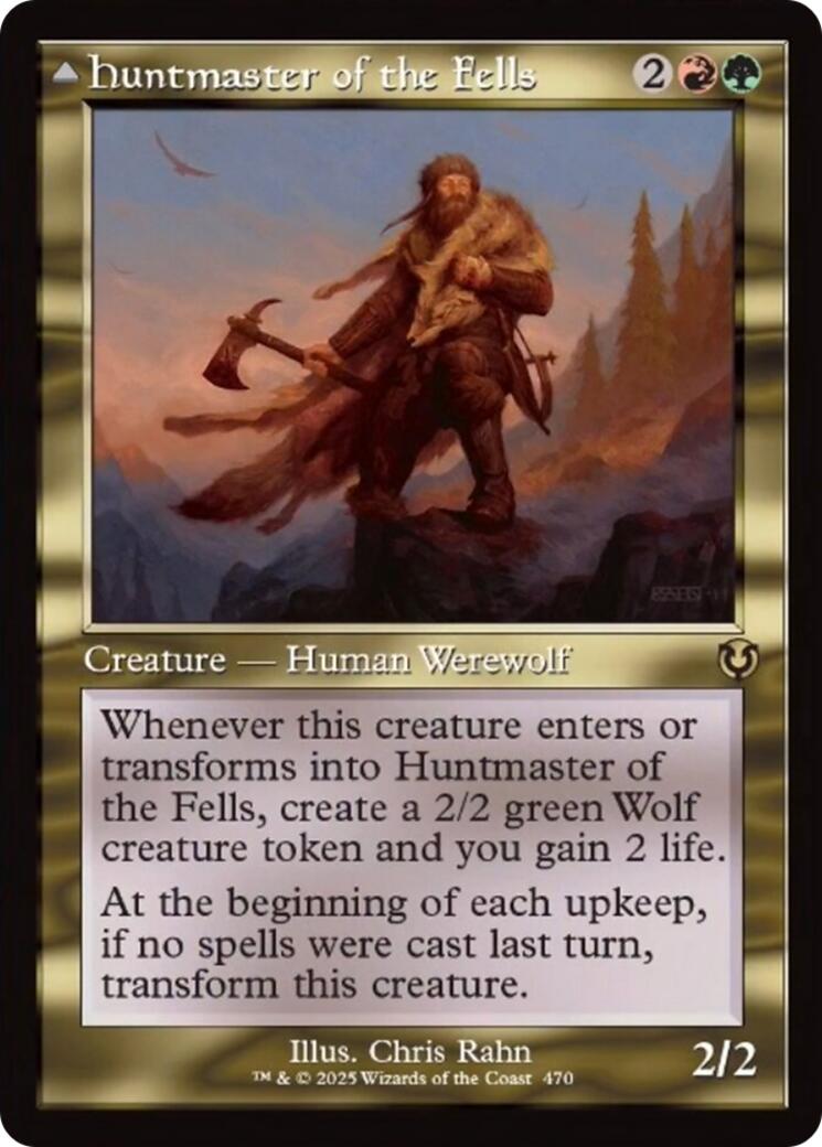 Huntmaster of the Fells // Ravager of the Fells (Retro Frame) [Innistrad Remastered] | Devastation Store