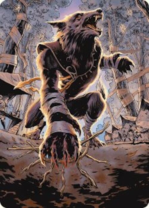 Arlinn, Embraced by the Moon Art Card [Innistrad Remastered Art Series] | Devastation Store