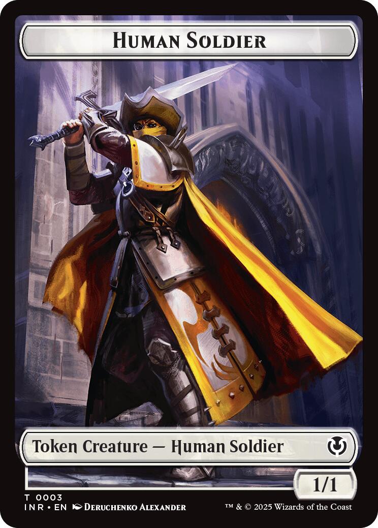 Human Soldier (0003) // Clue Double-Sided Token [Innistrad Remastered Tokens] | Devastation Store