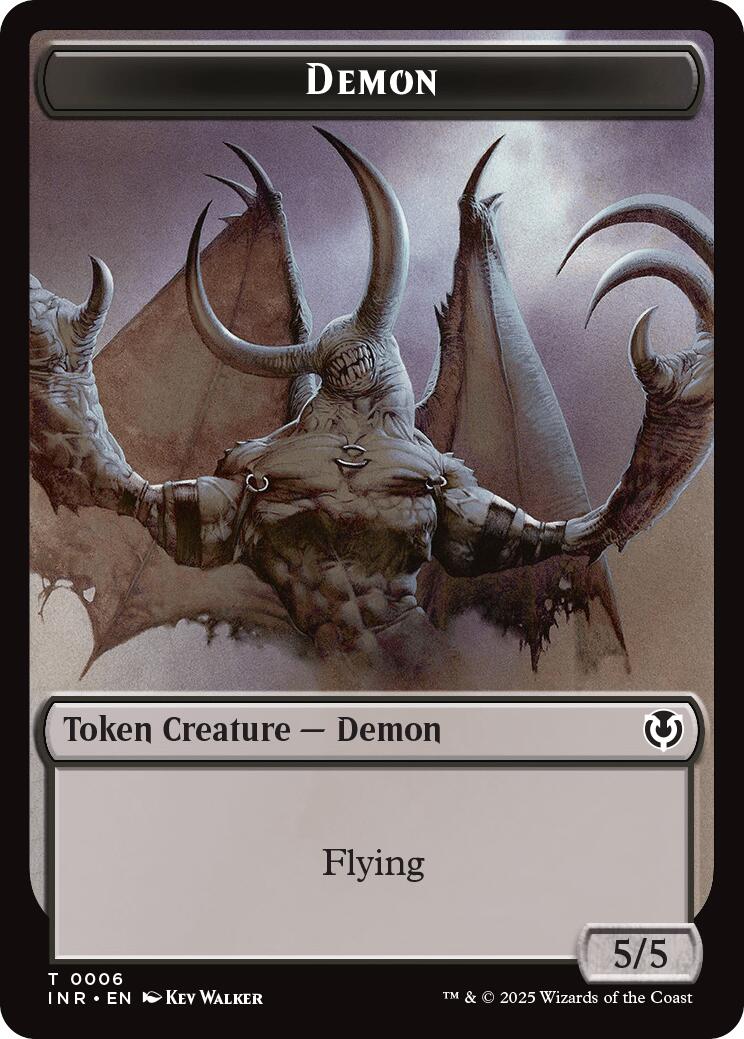 Demon // Human Cleric Double-Sided Token [Innistrad Remastered Tokens] | Devastation Store