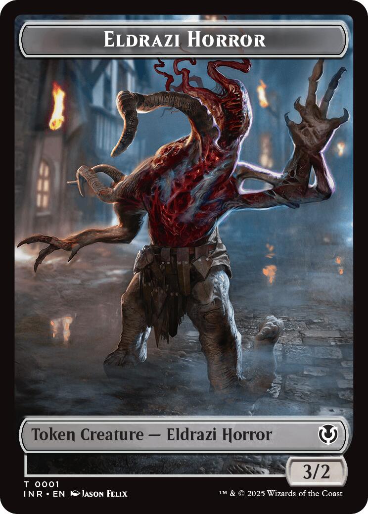 Clue // Eldrazi Horror Double-Sided Token [Innistrad Remastered Tokens] | Devastation Store