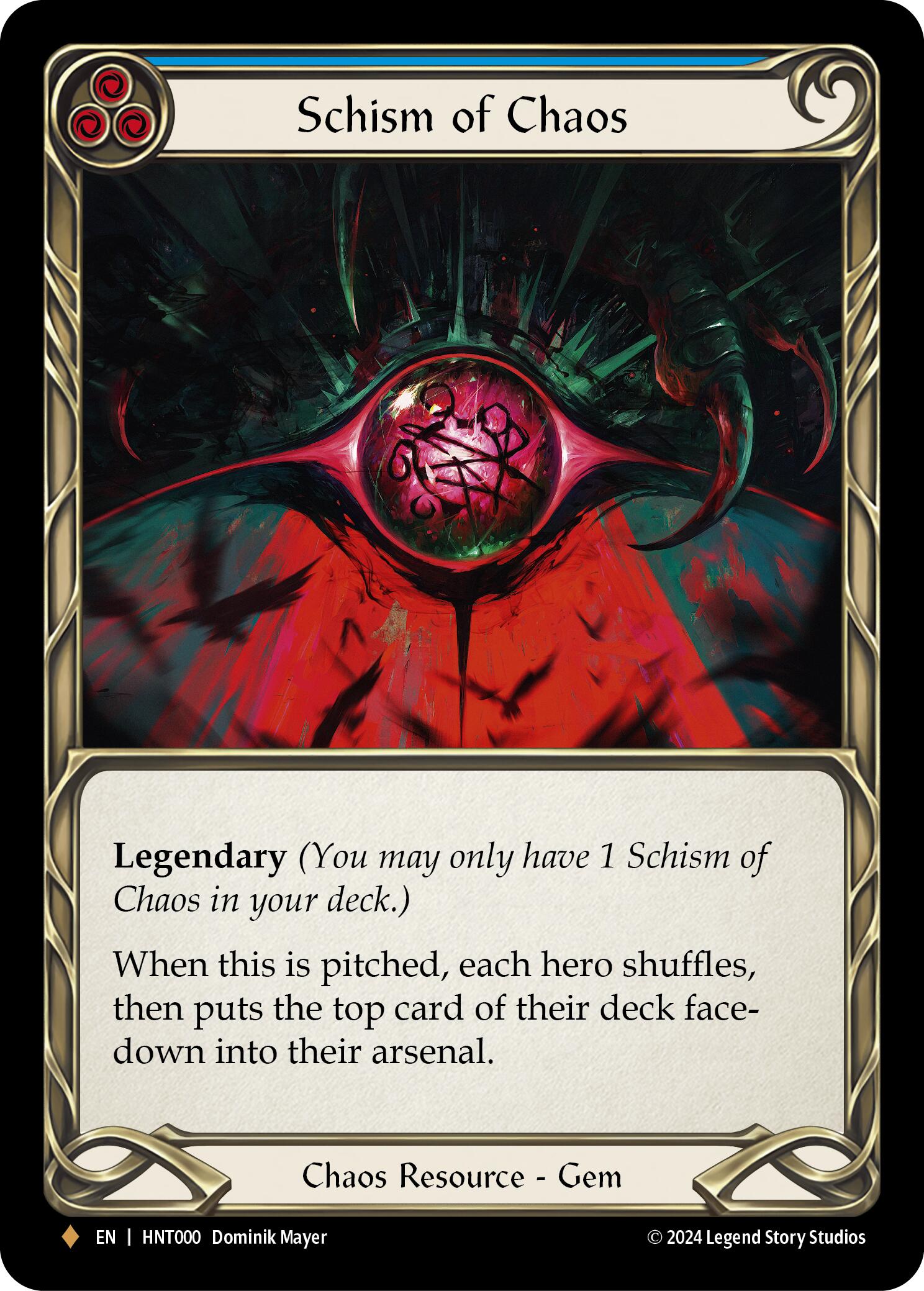 Schism of Chaos [HNT000] (The Hunted)  Cold Foil | Devastation Store