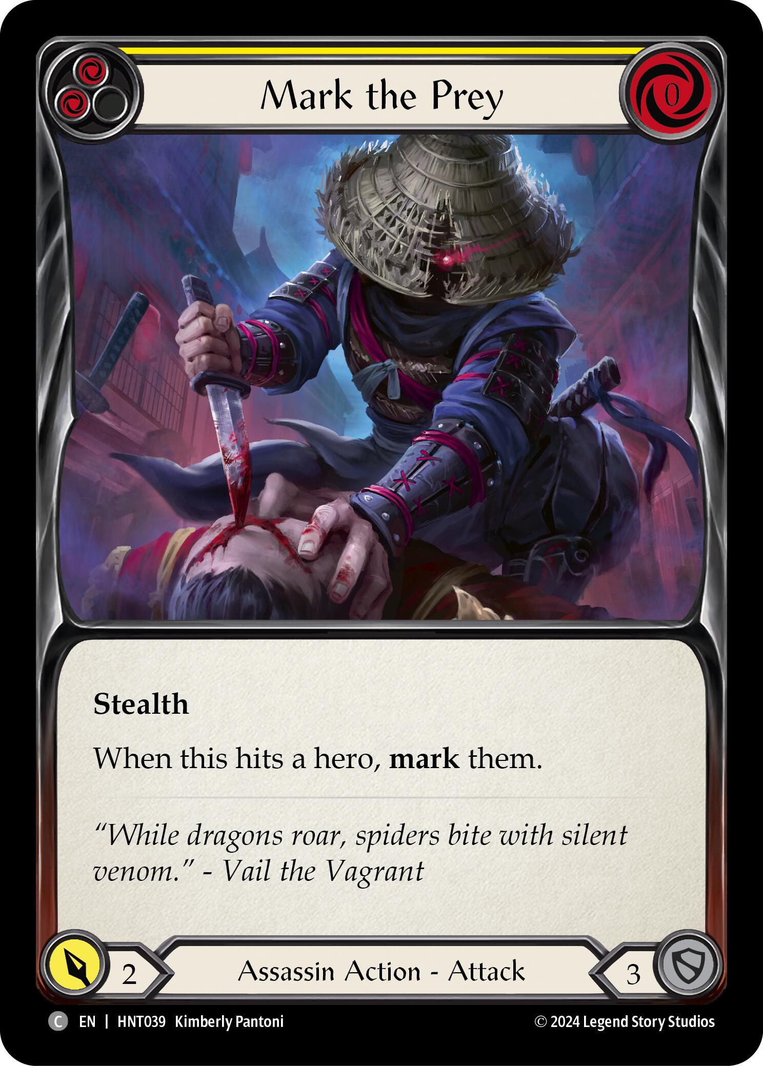 Mark the Prey (Yellow) [HNT039] (The Hunted)  Rainbow Foil | Devastation Store