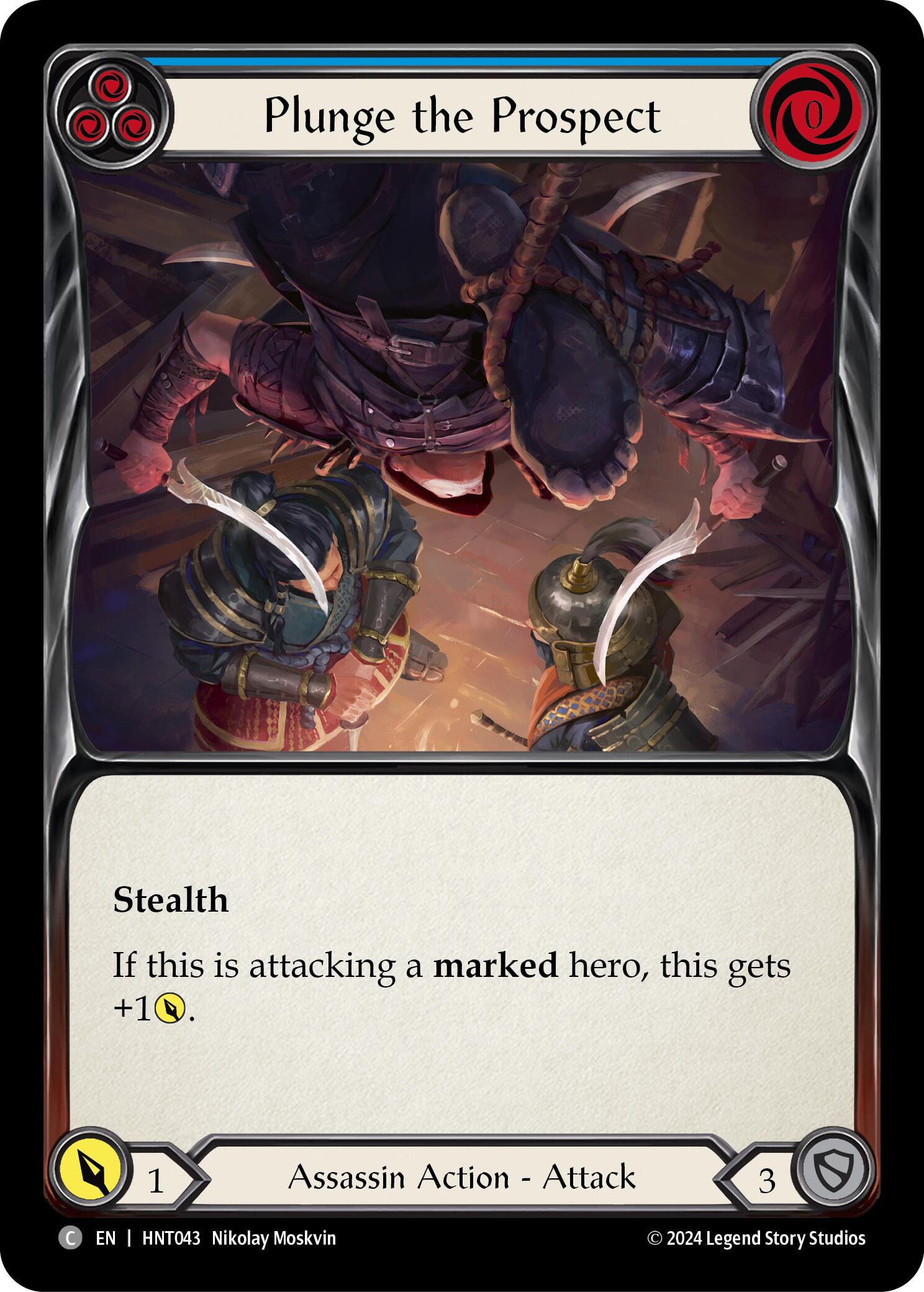 Plunge the Prospect (Blue) [HNT043] (The Hunted) | Devastation Store