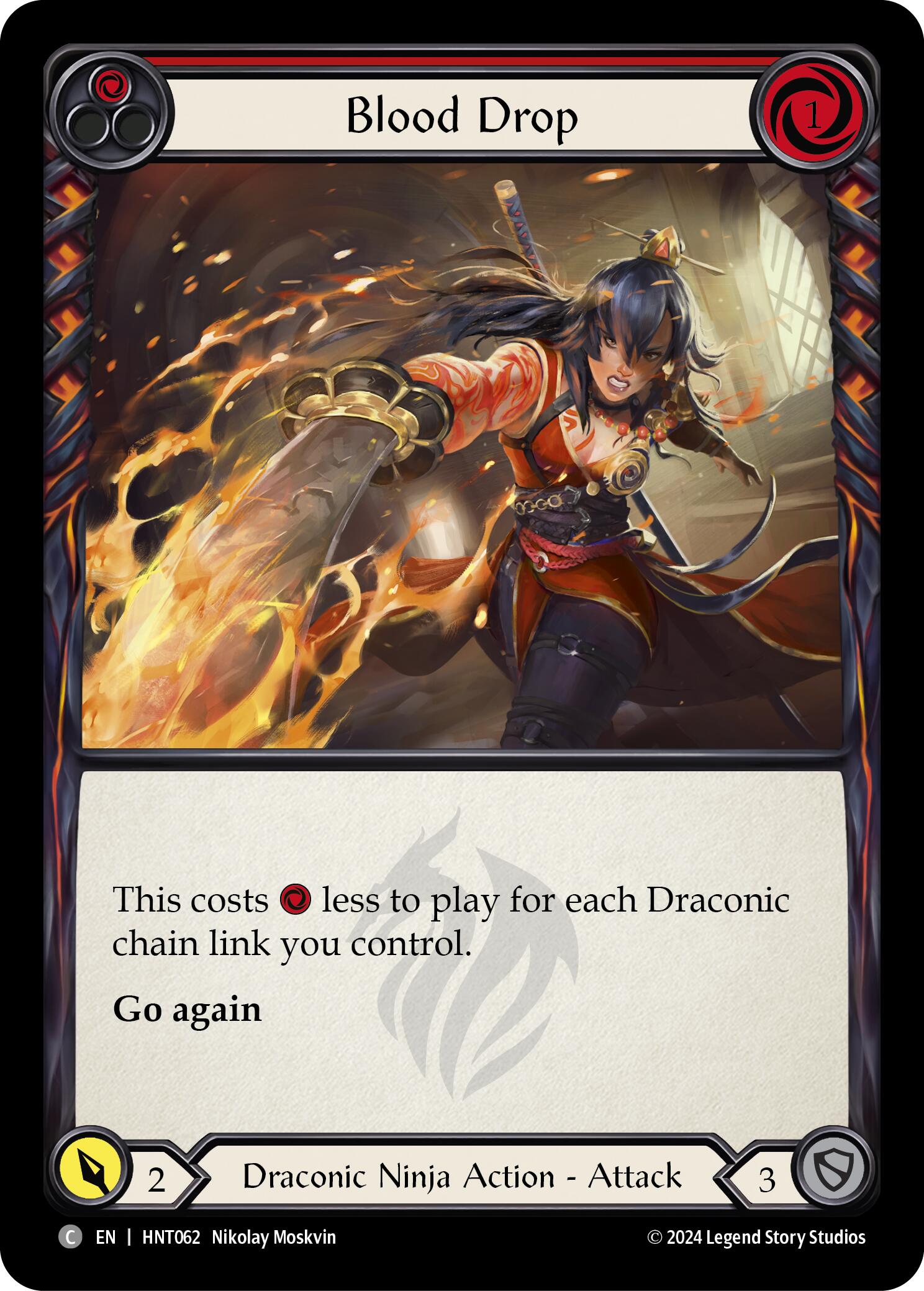 Blood Drop (Red) [HNT062] (The Hunted) | Devastation Store