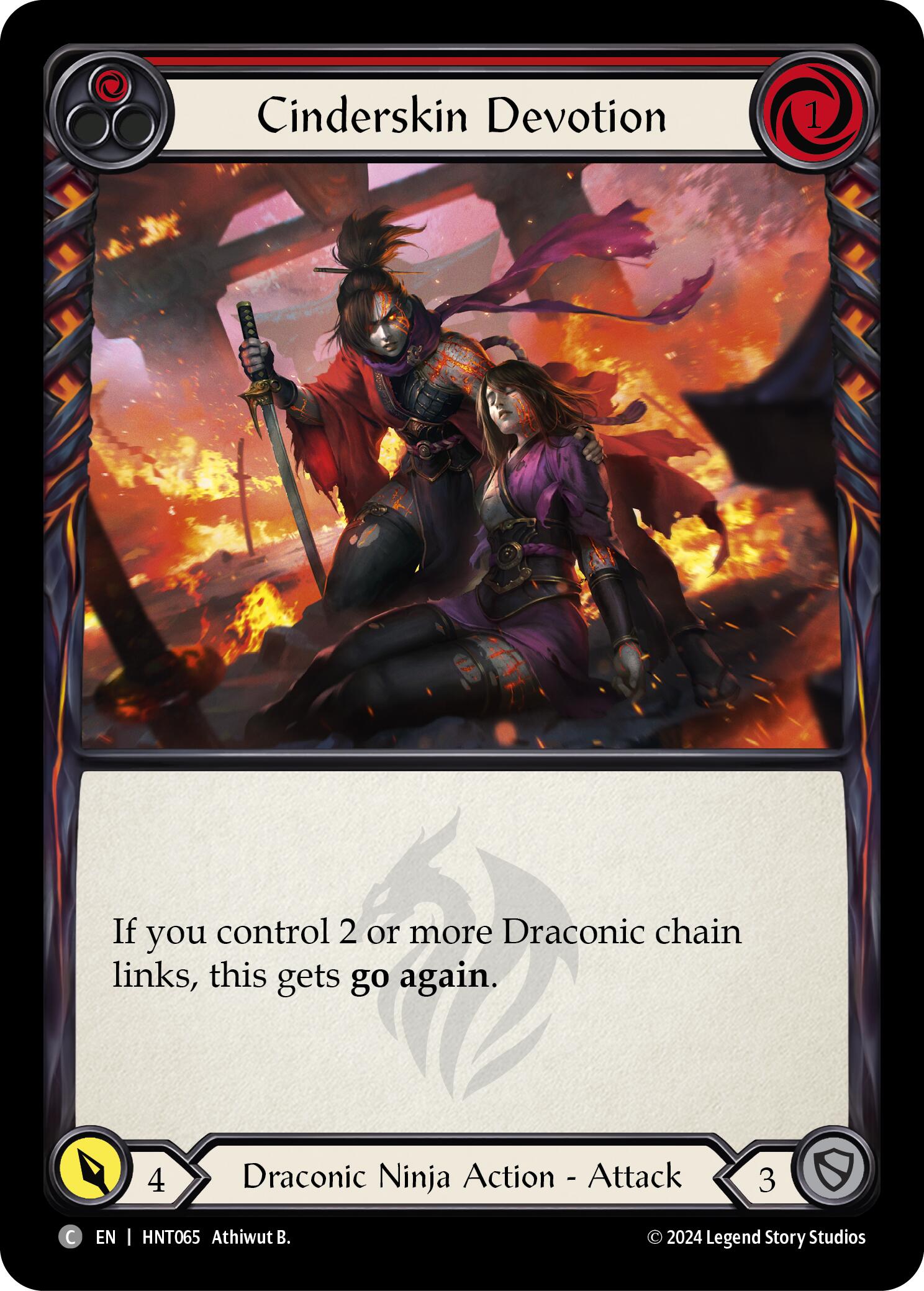 Cinderskin Devotion (Red) [HNT065] (The Hunted) | Devastation Store