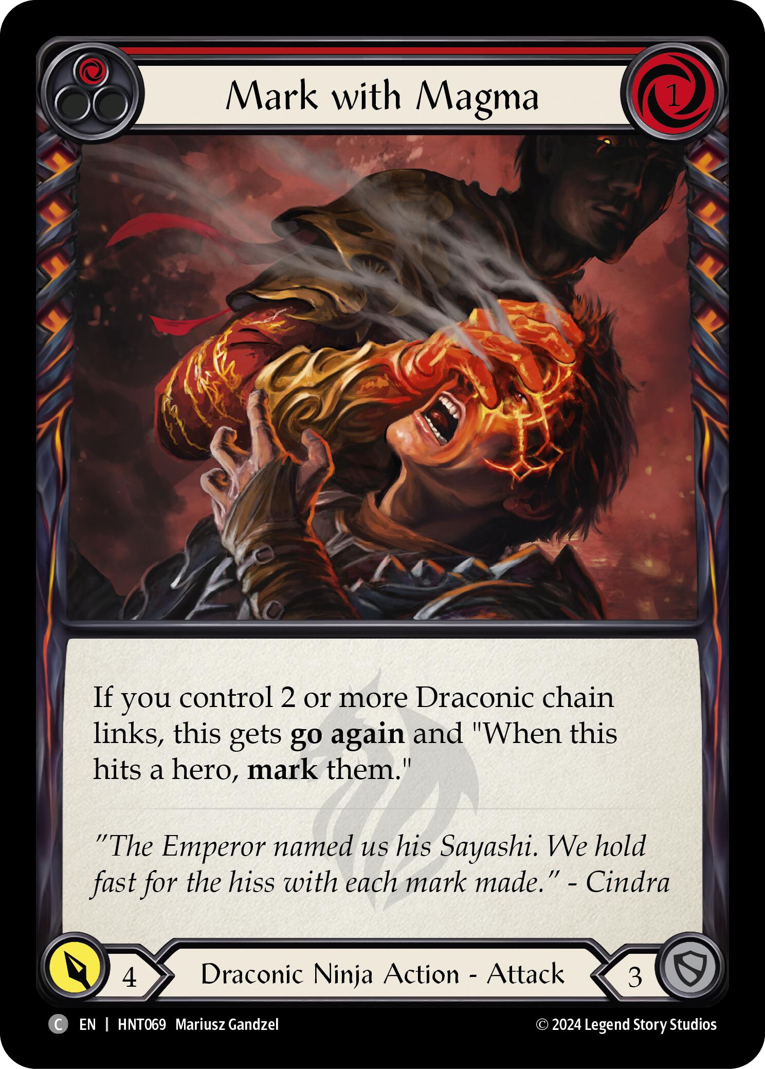 Mark with Magma (Red) [HNT069] (The Hunted) | Devastation Store