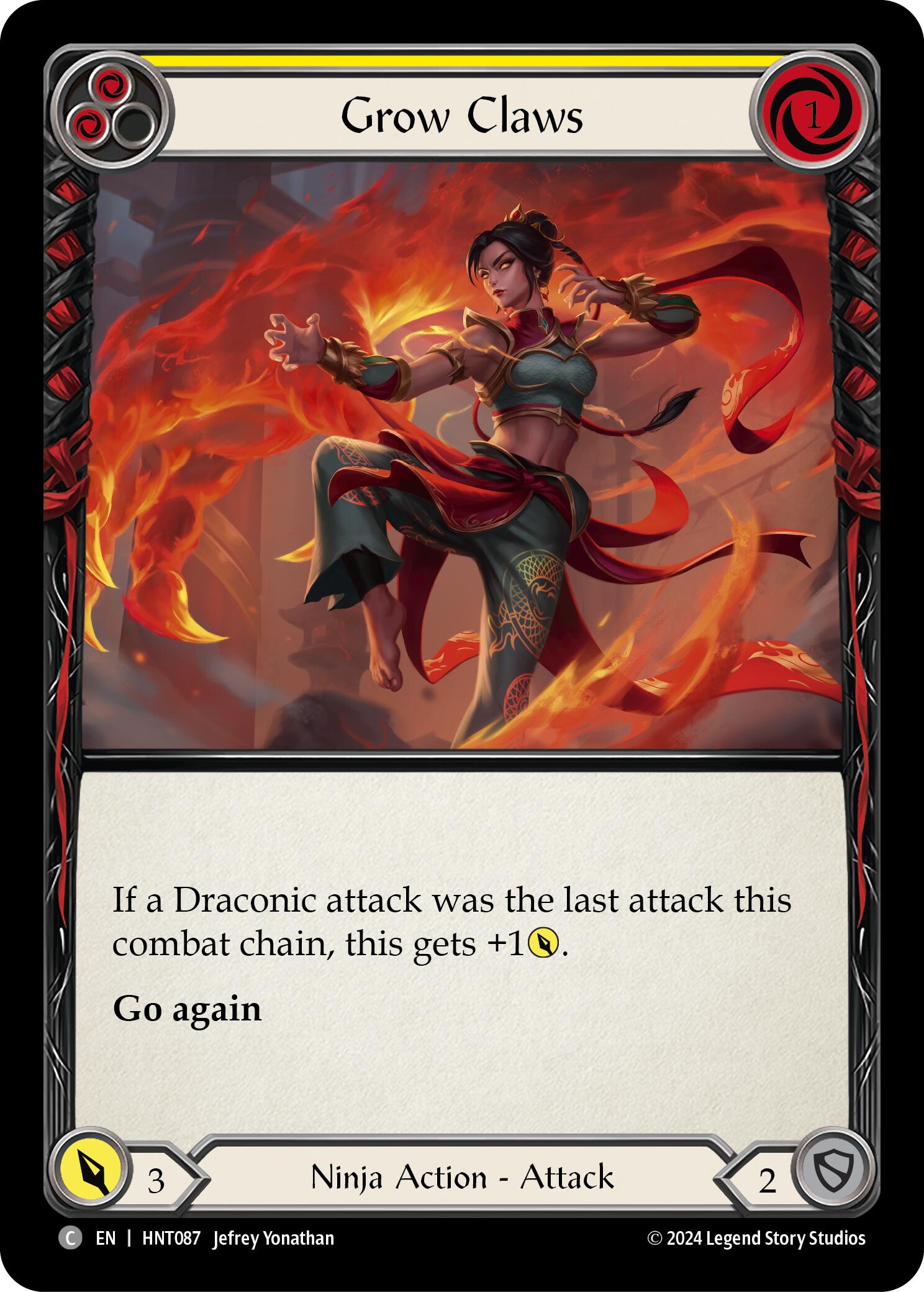 Grow Claws (Yellow) [HNT087] (The Hunted) | Devastation Store