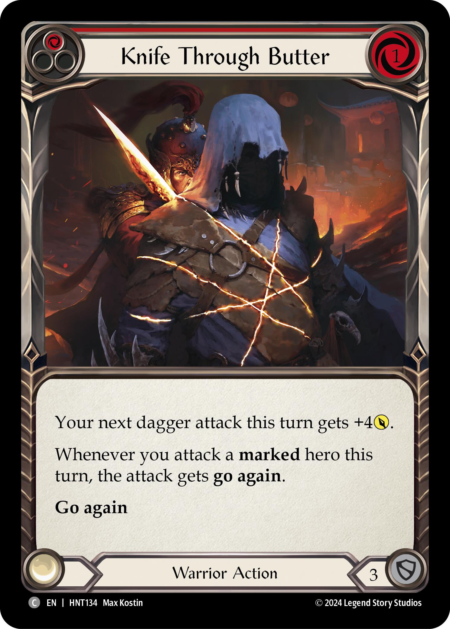 Knife through Butter (Red) [HNT134] (The Hunted) | Devastation Store