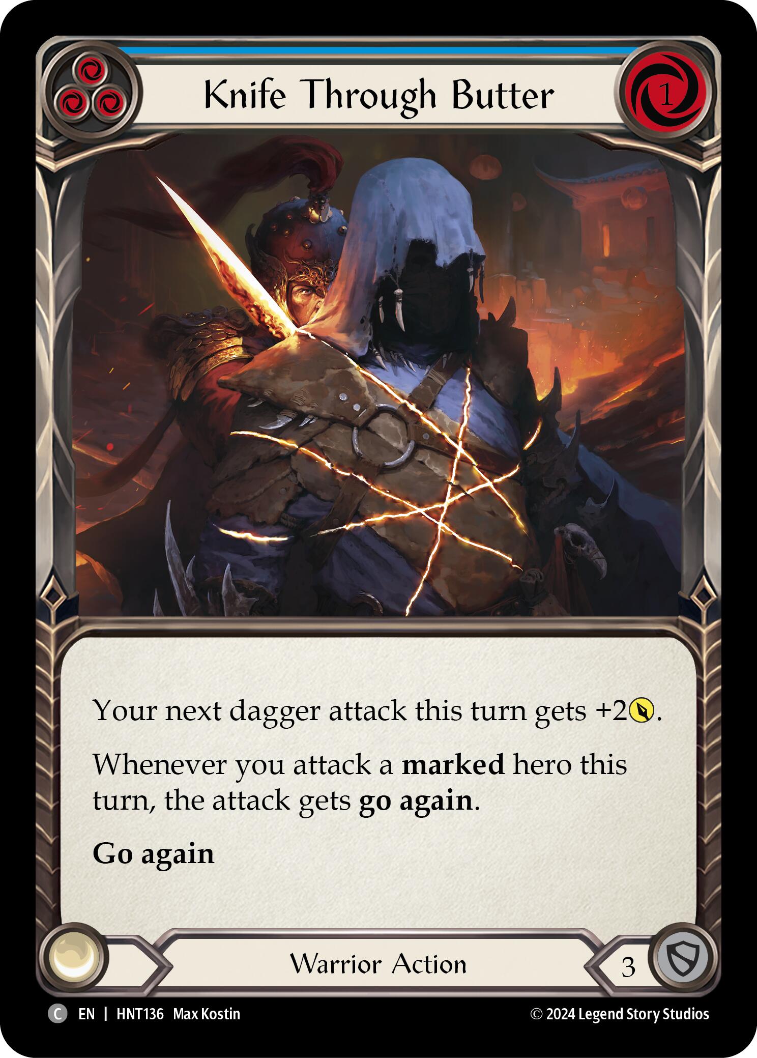 Knife through Butter (Blue) [HNT136] (The Hunted) | Devastation Store