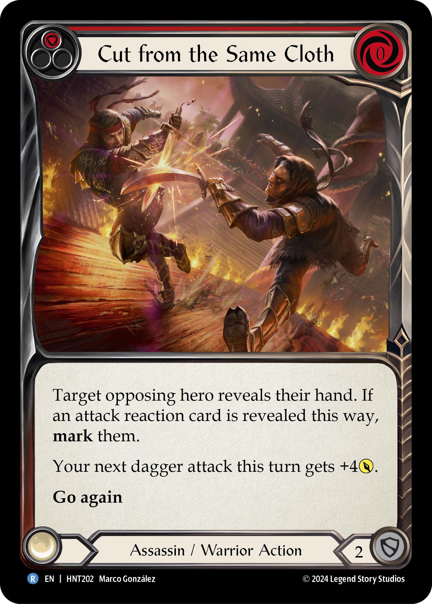 Cut from the Same Cloth (Red) [HNT202] (The Hunted)  Rainbow Foil | Devastation Store