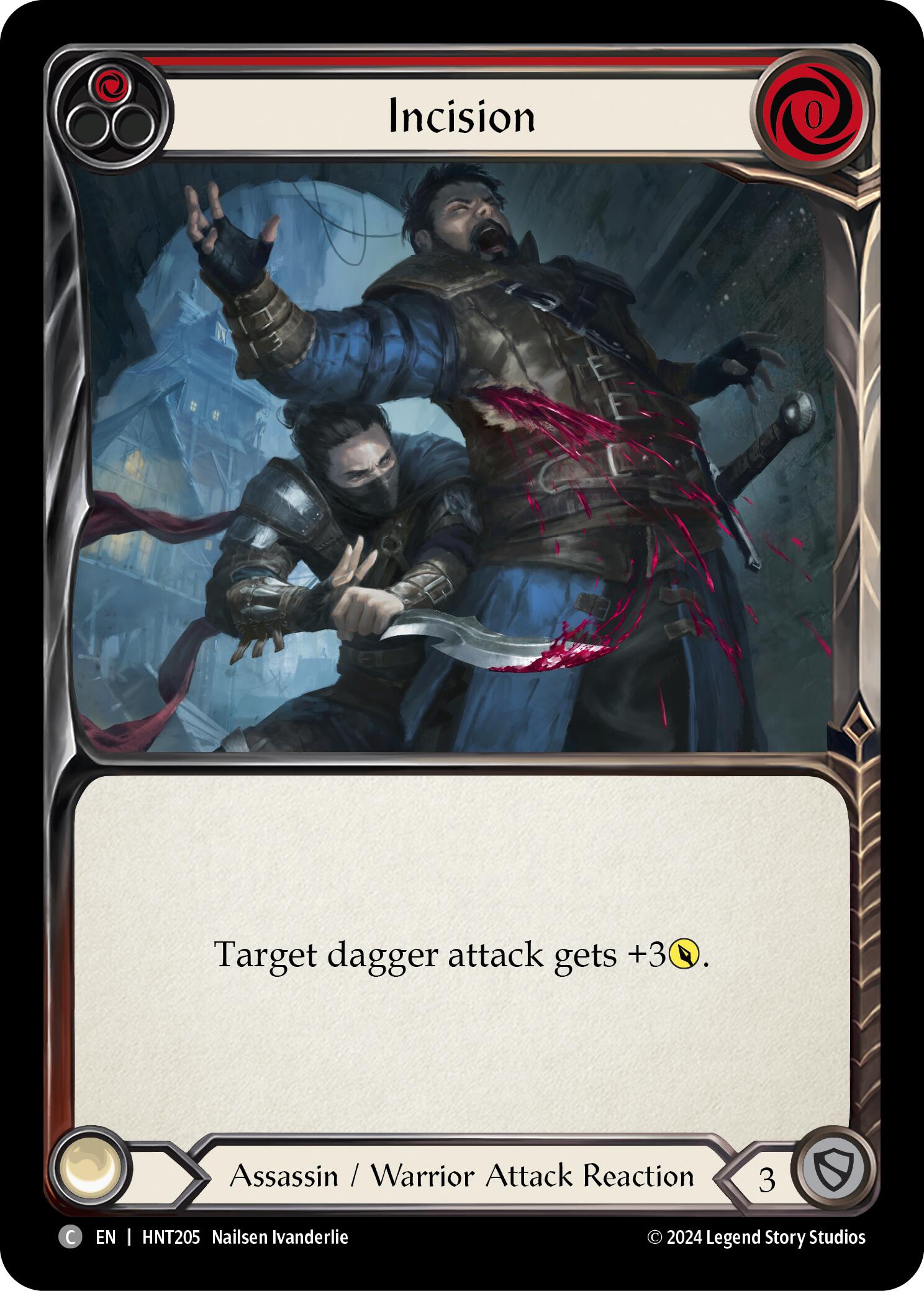 Incision (Red) [HNT205] (The Hunted)  Rainbow Foil | Devastation Store