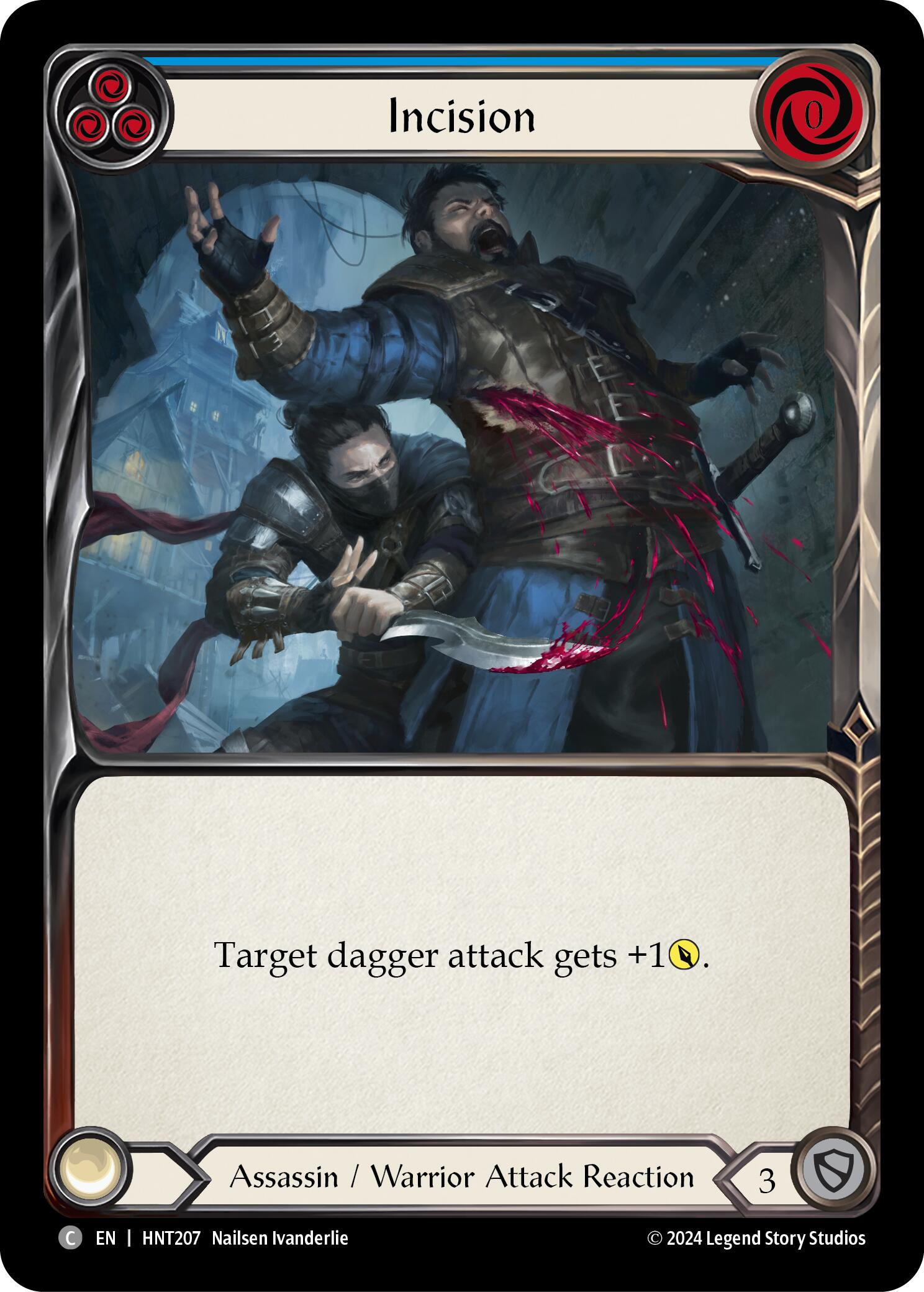 Incision (Blue) [HNT207] (The Hunted)  Rainbow Foil | Devastation Store