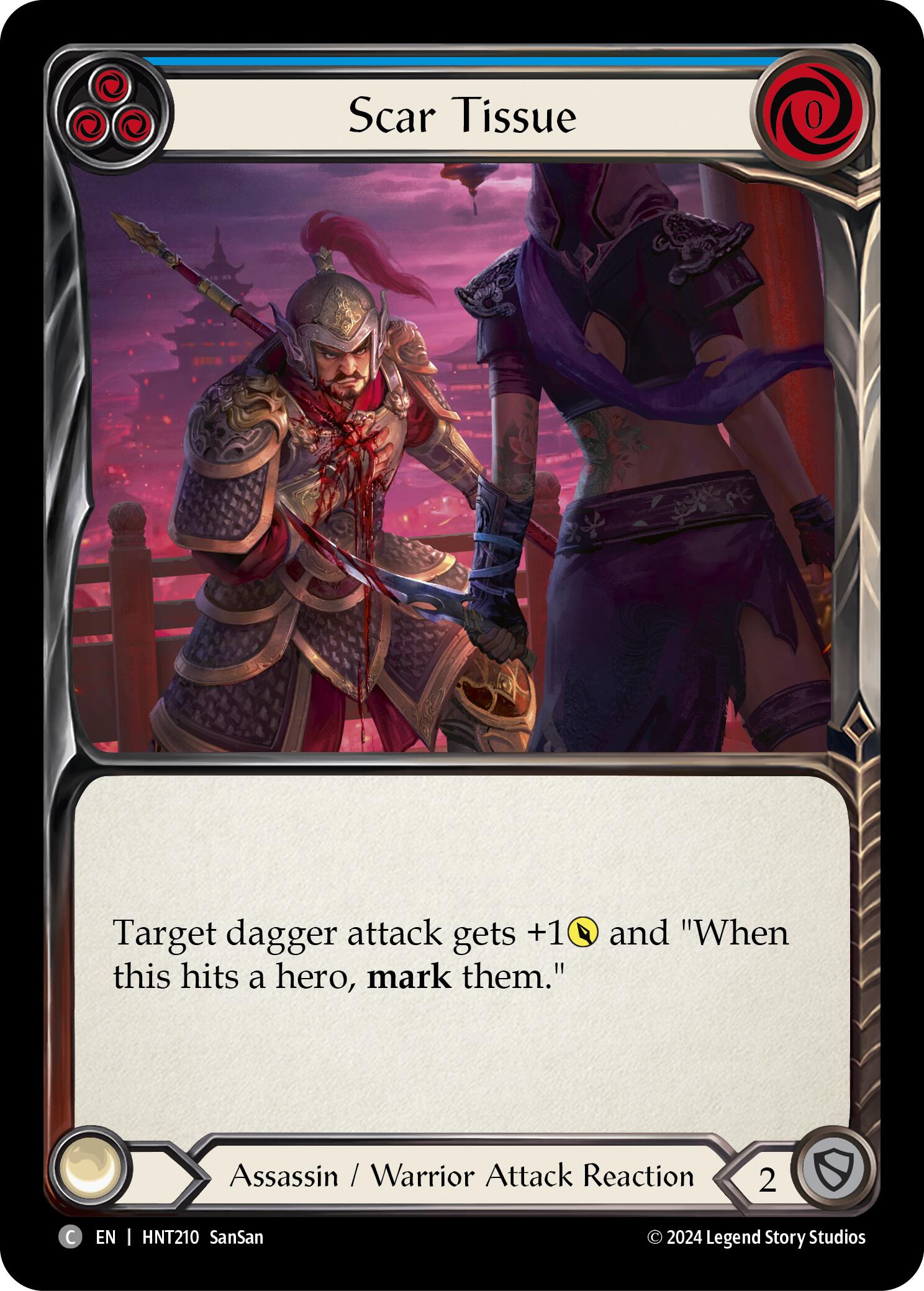 Scar Tissue (Blue) [HNT210] (The Hunted)  Rainbow Foil | Devastation Store