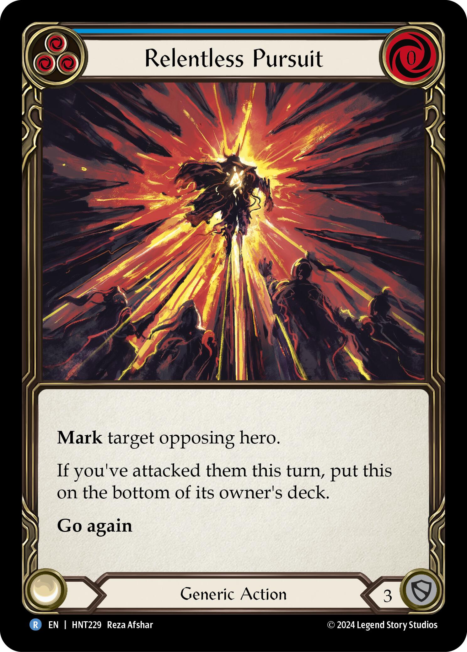 Relentless Pursuit (Blue) [HNT229] (The Hunted) | Devastation Store