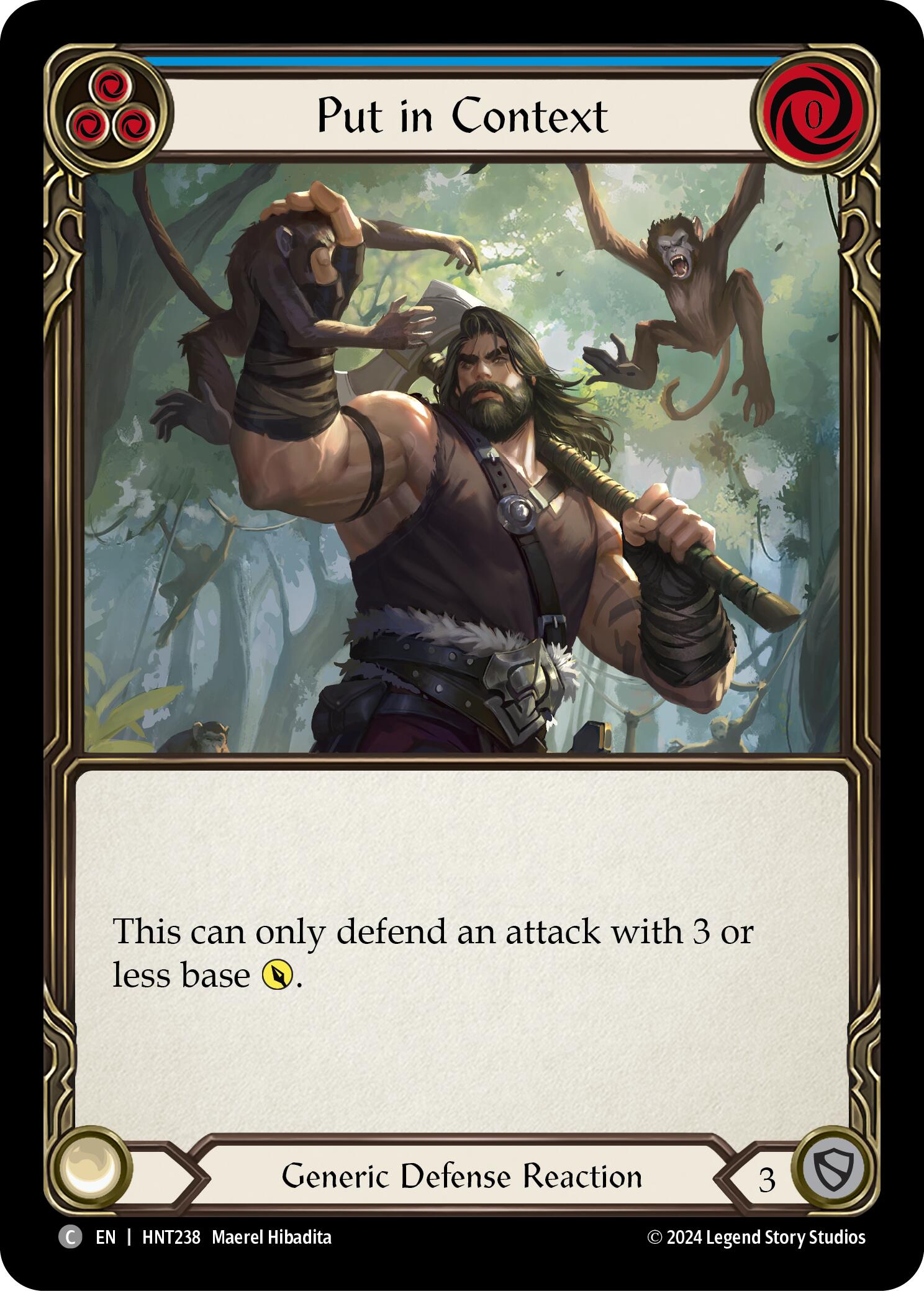 Put in Context (Blue) [HNT238] (The Hunted)  Rainbow Foil | Devastation Store