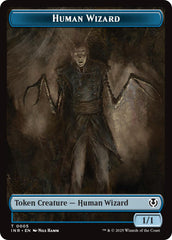 Human Wizard // Emblem - Jace, Unraveler of Secrets Double-Sided Token [Innistrad Remastered Tokens] | Devastation Store