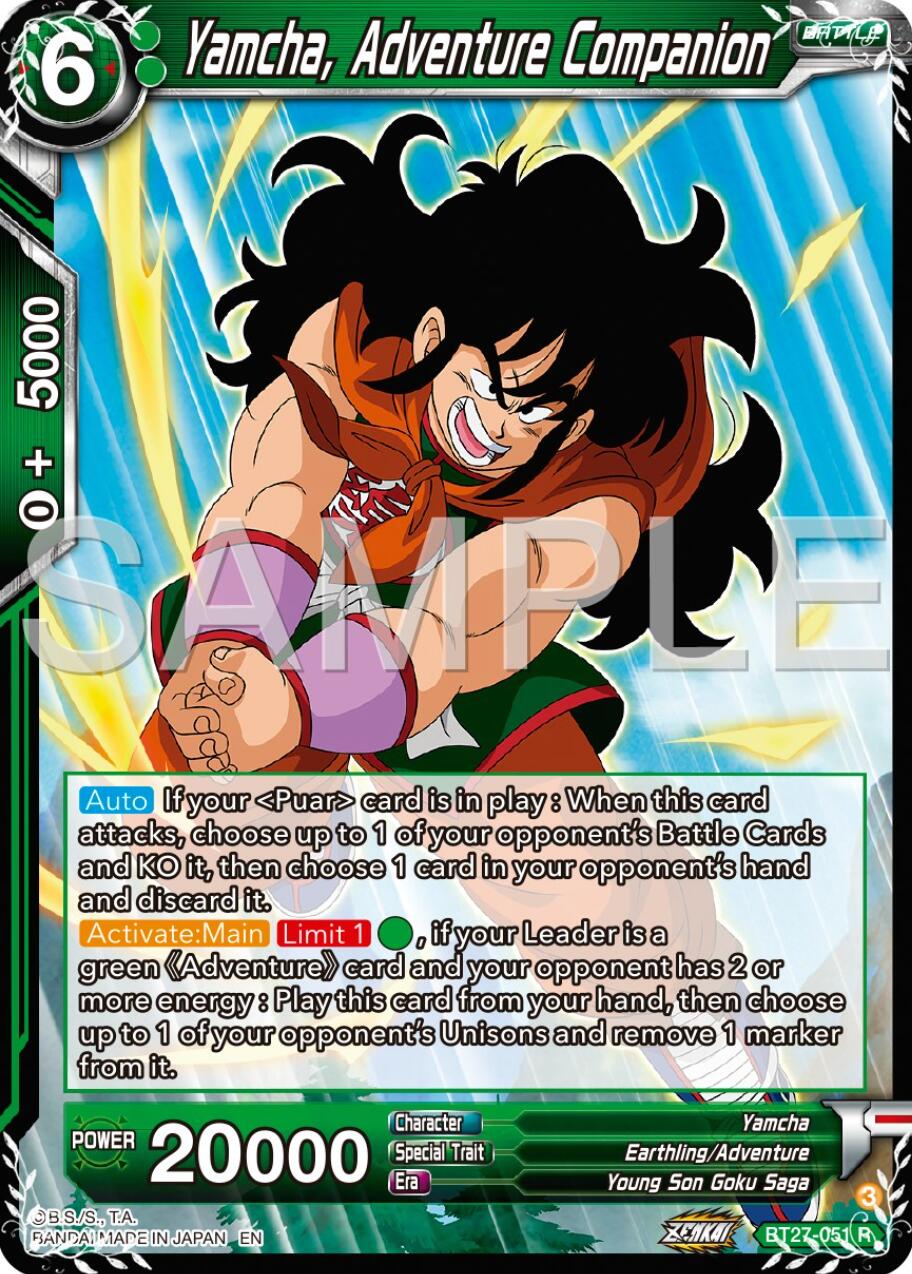 Yamcha, Adventure Companion (BT27-051) [History of Z] | Devastation Store