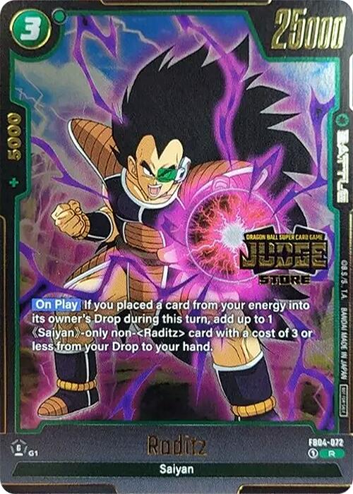 Raditz (Judge Pack 03 - Store Judge) [Fusion World Tournament Cards] | Devastation Store