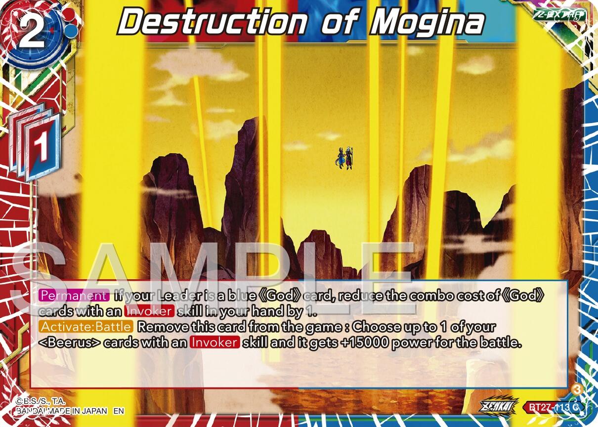Destruction of Mogina (BT27-113) [History of Z] | Devastation Store