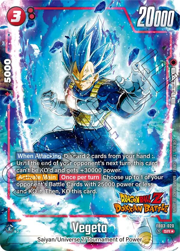 Vegeta (FB03-020) (Dragon Ball Z Dokkan Battle Alternate Art) [Raging Roar] - Devastation Store | Devastation Store
