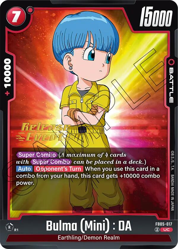 Bulma (Mini) : DA [New Adventure Release Event Cards] - Devastation Store | Devastation Store