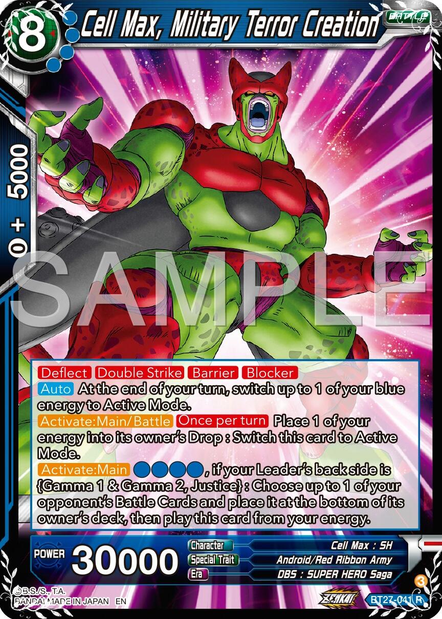 Cell Max, Military Terror Creation (BT27-041) [History of Z] | Devastation Store